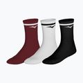 Чорапи Mizuno Training With Line 3 pairs sun dried tomato/white/black