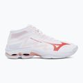 Дамски волейболни обувки Mizuno Wave Lightning Pro Mid white/rose elegance/lava falls 2