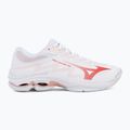 Дамски волейболни обувки Mizuno Wave Lightning Pro white/rose elegance/lava falls 2