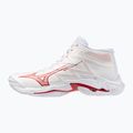 Дамски волейболни обувки Mizuno Wave Lightning Elite Mid white/rose elegance/lava falls