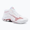 Дамски волейболни обувки Mizuno Wave Lightning Elite Mid white/rose elegance/lava falls