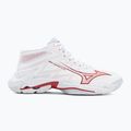 Дамски волейболни обувки Mizuno Wave Lightning Elite Mid white/rose elegance/lava falls 2