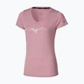Дамска тениска за бягане Mizuno Core Runbird Tee rose elegance