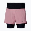 Дамски шорти за бягане Mizuno Trail Multipocket 2In1 Short rose elegance