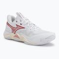 Дамски обувки за волейбол Mizuno Wave Momentum Elite white/rose elegance/lava falls