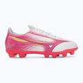 Детски футболни обувки Mizuno Alfa III Select Jr FG white/fuchsia purple 2