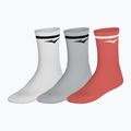 Чорапи Mizuno Training With Line white/cloudspace/lava orange 8