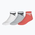 Чорапи Mizuno Training With Line white/cloudspace/lava orange 8