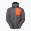 Мъжки суитшърт Rab Superflux Hoody graphene/firecracker 9