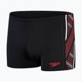 Мъжки боксерки за плуване Speedo Tech Panel Aquashort черни и червени 8-00303514539 4