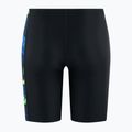 Детски шорти за плуване тип клин Speedo Allover Panel black / blue flame / bright yellow / green 2