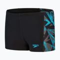 Детски бански Speedo HyperBoom Placement black/bolt/dove grey 2