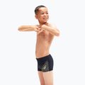 Speedo Medley Logo Aquashort детски бански костюми тъмносин 8-1241006864 6