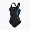 Speedo Placement Muscleback бански от една част черен 8-00305814837 4