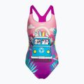 Speedo Детски бански от една част с цифров печат розово-лилаво 8-0797015162