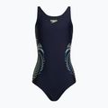 Speedo Детски бански костюм от една част с пластизолно разположение Muscleback черен 8-0832414380