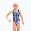 Speedo Digital Allover Leaderback детски бански от една част син/черен 8-1237714743 3
