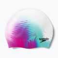 Speedo Цифрово отпечатана бяла и лилава шапка 8-1352414649 3