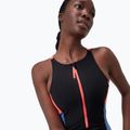 Speedo Zip Colorblock дамски бански костюм от една част антрацит 3