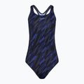 Дамски бански костюм Speedo HyperBoom Allover Medalist black/true cobalt/curious blue