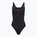 Дамски цял бански костюм Speedo HyperBoom Splice Muscleback black/electric pink