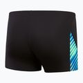 Speedo Allover Digital V-Cut Aquashort мъжки боксерки за плуване black/true cobalt 2