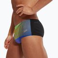 Мъжки бански Speedo Allover Digital Brief black/sweet purple 7