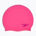 Шапка за плуване Speedo Plain Moulded Silicone Junior flare pink/wineberry 2