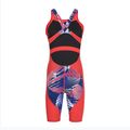 Бански костюм Speedo Fastskin LZR Ignite Kneeskin flame red/bolt/white 2