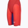 Дамски цял бански костюм Speedo Fastskin LZR Pure Valor 2.0 Openback Kneeskin flame red/cobalt pop 3