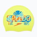 Шапка за плуване Speedo Printed Silicone lemon drizzle/picton blue/punch blue