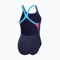 Бански костюм от една част Speedo Placement Digital Powerback true navy/siren red/punch blue 2