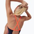 Дамски цял бански костюм Speedo Allover Fixed Crossback true navy/siren red/punch blue 10