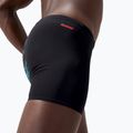 Мъжки боксерки за плуване Speedo HyperBoom V-Cut Aquashort black/picton blue/siren red 10