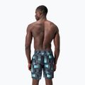 Мъжки боксерки за плуване Speedo Xpress Lite Allover 18" Watershort, usa charcoal/black/marine blue 7