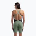 Дамски стартов бански костюм Speedo Fastskin LZR Pure Intent 2.0 Openback Kneeskin country green/black/trident 8