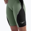 Дамски стартов бански костюм Speedo Fastskin LZR Pure Intent 2.0 Openback Kneeskin country green/black/trident 12