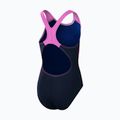 Детски бански костюм от една част Speedo Digital Placement Splashback true navy/kiki pink/siren red/matcha 2