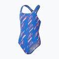 Детски бански костюм от една част Speedo HyperBoom Allover Medalist siren red/true cobalt/picton blue