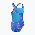 Детски бански костюм от една част Speedo HyperBoom Allover Medalist siren red/true cobalt/picton blue 2