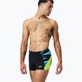 Мъжки боксерки за плуване Speedo Endurance+ MAX Splice Aquashort black/hyper yellow 3