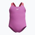 Детски цял бански костюм Speedo Learn To Swim Medalist neon violetl