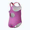 Детски цял бански костюм Speedo Learn To Swim Medalist neon violetl 4