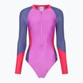 Speedo Colour Block дамски бански костюм от една част, неоново лилав