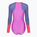Speedo Colour Block дамски бански костюм от една част, неоново лилав 2