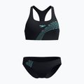 Дамски бански костюм от две части Speedo Placement Bikini set arctic glass