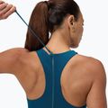 Дамски цял костюм за плуване Speedo Racer Zip with Built in Swim Bra dark teal 5