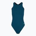 Дамски цял костюм за плуване Speedo Racer Zip with Built in Swim Bra dark teal