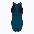 Дамски цял костюм за плуване Speedo Racer Zip with Built in Swim Bra dark teal 2