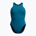 Дамски цял костюм за плуване Speedo Racer Zip with Built in Swim Bra dark teal 7